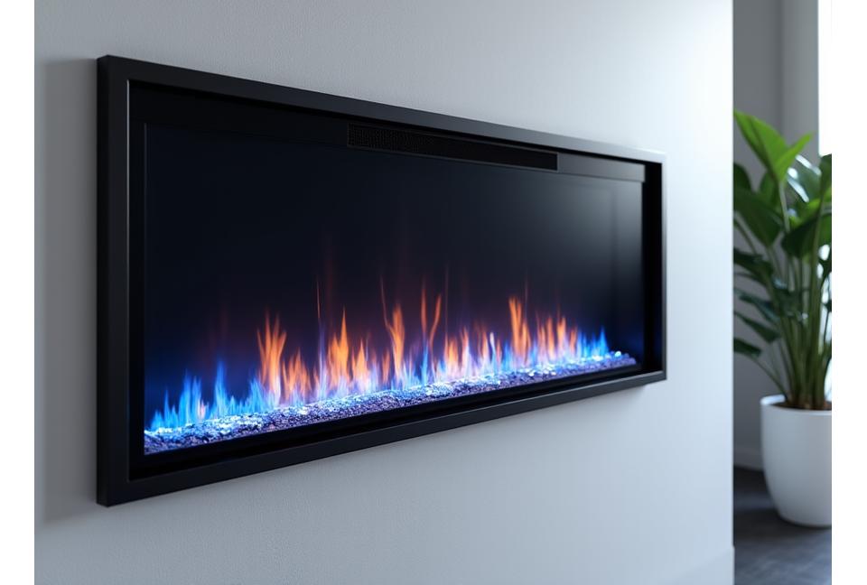 Chimenea de gas con diseño moderno